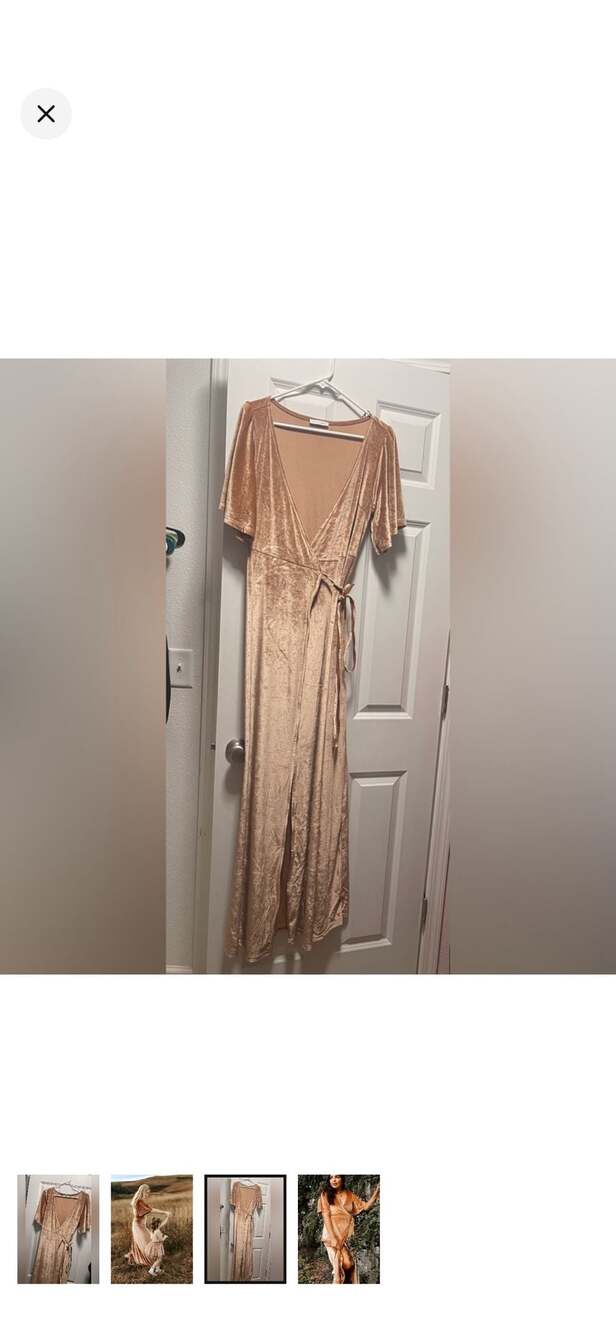 Baltic Born Meghan Velvet Wrap Maxi Dress
